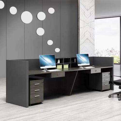 公司前台接待台简约现代办公桌小型理发收银台美容院迎宾服务吧台 - 图0