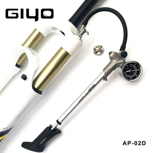 GIYO山地车气叉打气筒避震自行车前叉气筒高压便携迷你配件GS02D - 图1