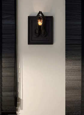 祈祷之手摆件客厅酒柜风家居玄关书房办公室办公桌面装饰品可挂墙