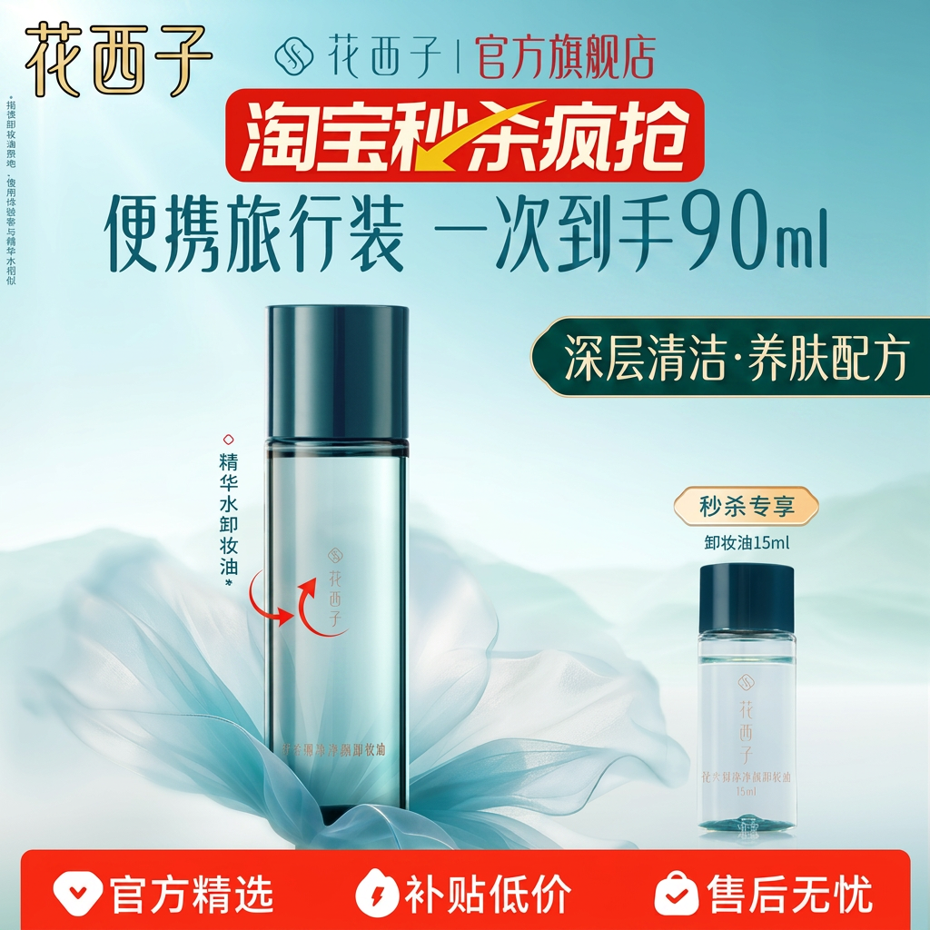 花西子卸妆油脸部温和深层清洁养肤卸妆水膏女花萃御养净颜精华水