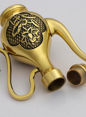 铜酒壶酒摆杯供神茶杯祠堂酒供酒壶供台供具黄铜供酒壶供杯厂家