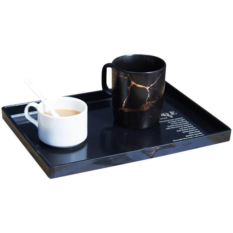茶盘托盘长方形家用放茶杯塑料水果盘杯子创意客厅北欧轻奢ins风,淘宝优惠券,粉丝福利购,淘宝优惠卷