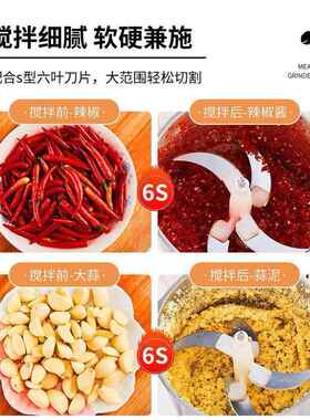 家用电动小型打肉机器商用搅拌机碎肉饺馅料理绞肉机多功能全自动