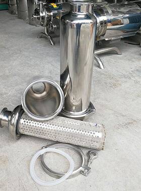 304不锈钢管道过滤器立式过滤器卫生级循环水处理过滤器净水器