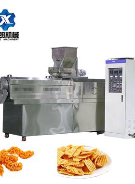 油炸小麻花生产线 锅巴切断机 油炸食品锅巴生产线 全自动膨化机
