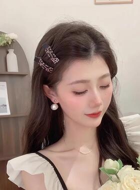 Korean-style colorful rhinestone side clip for bangs, exudin