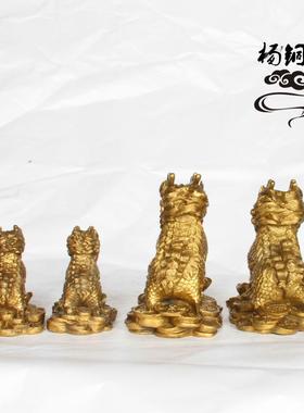 杨铜记 铜麒麟 摆件工艺品铜器 护宝麒麟