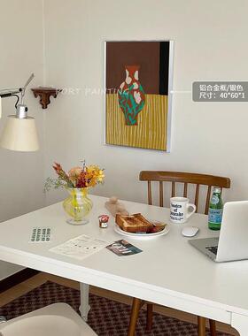 港画oil-painting仿手绘植物装饰画入户玄关卧室挂画走廊北欧壁画