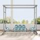 Rural yard clothes rack stainless steel floor-standing thickened household outdoor balcony outdoor windproof sheets and quilt cover