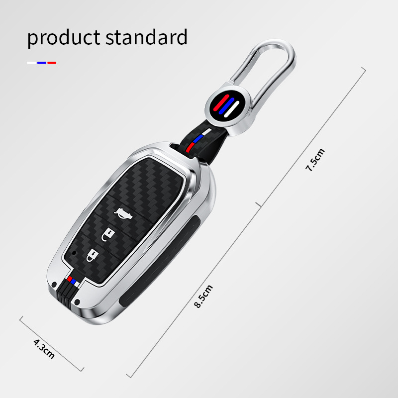 专用丰田车钥匙套皇冠汉兰达卡罗拉双擎霸道普拉多凯美瑞壳包扣壳-图2