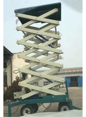 豫垣剪叉式升降机 液压升降平台厂家供应 牵引式升降平台