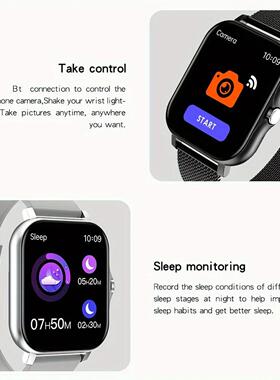 Smart Watch For Men Women Gift For Full Touch Screen Sport F