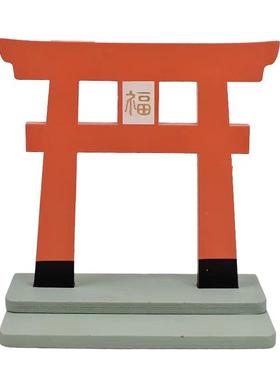 日式zakka杂货娃娃屋背景板木质墙壁屏风福门微缩场景拍摄道具