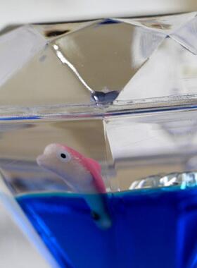 油滴魔术笔筒沙漏计时器儿童流沙水晶球荧光漏斗儿童家居陈设