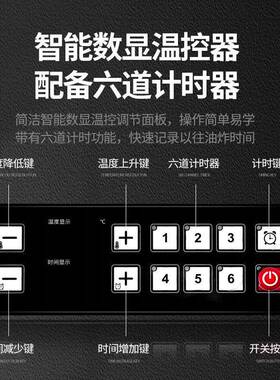 台式电炸炉双缸商用立式大容量多功能油炸机器油炸锅电炸锅炸