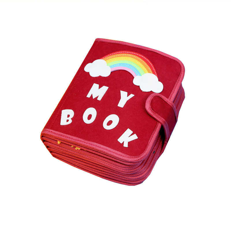 蒙氏3D立体毛毡学习教具彩虹布书儿童毛毡忙碌板卡通毛毡布书,淘宝优惠券,粉丝福利购,淘宝优惠卷