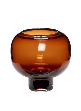 宴赏民宿玻璃花瓶样板房客厅摆件售楼处洽谈区软装创意几何插花器