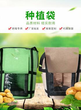 无纺布种植袋现货供应可视土豆种植袋植物生长袋带遮光布