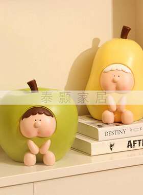 卡其色休闲风样板间儿房童衣层架花裙子收纳箱装饰柜画艺软装CBY