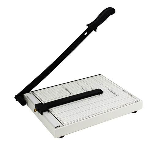 A4金属底裁纸器手动铡刀式裁纸机办公商用打印店相馆切纸刀 - 图0