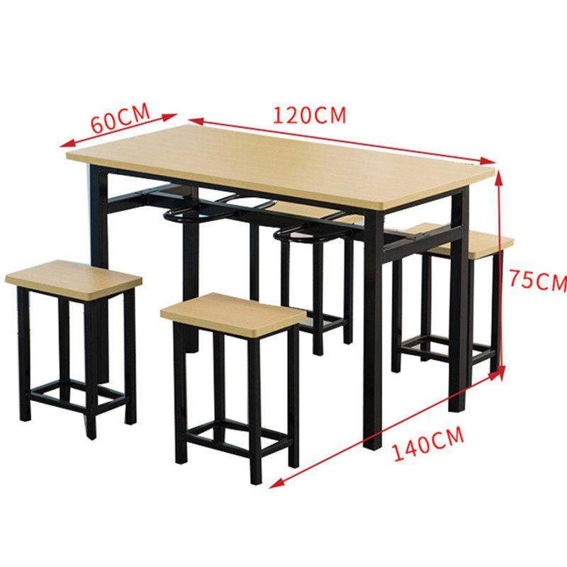 食堂餐桌椅长方形4人6人员工餐桌挂凳快餐小吃饭店分体组合经济型,淘宝优惠券,粉丝福利购,淘宝优惠卷