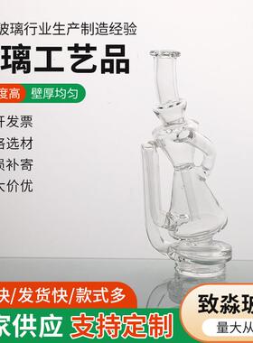 Puffco硅玻璃工艺品摆饰摆件透明玻璃摆件直管玻璃工艺品