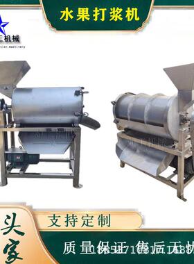 榴莲草莓除杂打浆机水果留或去籽制浆机全自动蔬菜打浆机