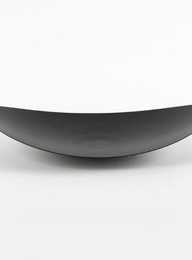 极简几何弧形果盘摆件设计师款简约瓜子零食收纳盘样板房酒店饰品