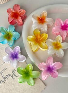 Hair Flower Clip Clips Hawaiian Plumeria Beach Flowers Claw