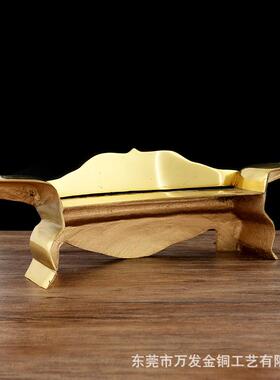 铜供台放供杯底座地主金玉满堂杯座茶杯酒杯贡台厂家