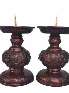 妙音铜艺铜烛台小酥油灯台蜡台铜器铜雕工艺家居装饰摆件