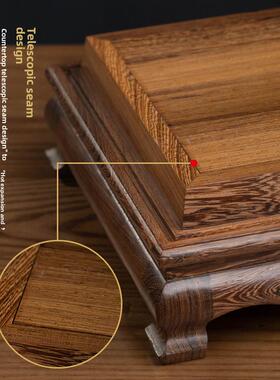 戴玉堂佛像座神像木底增高正底座酸枝然木天实木长方形鸡翅木D99-