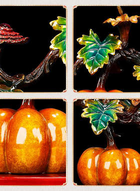 《财富丰收》铜工艺品摆件客厅玄关酒柜电视柜装饰品乔迁新居礼物