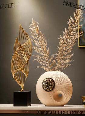 中式电视柜花瓶高档厅玄关装新香甫亦实饰客家居现代轻奢摆件