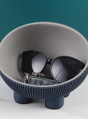 高档轻奢茶几家用创意北欧入户进门鞋柜装钥匙收纳盒摆件玄关装饰