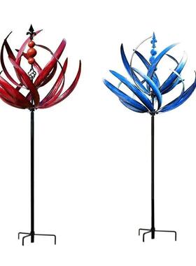 跨境 哈洛风旋转器铁艺风车园林装饰Harlow Wind Spinner Rotator