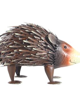 喷绘刺猬仿真动物艺件摆刺猬园林摆设铁质动物雕塑户外内落地室式