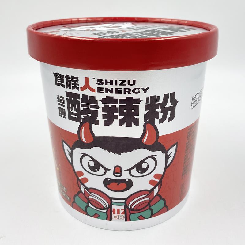 食族人酸辣粉爆肚桶装重庆网红速食方便面懒人宿舍冲泡粉丝非油炸