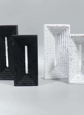 现代简约面白色树摆件样板办公方框BJ00室书间房客脂厅玄关家居桌