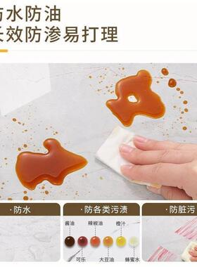 厨防油贴纸厚墙耐房64613高温灶台橱柜贴膜自粘壁纸防水耐磨铝箔