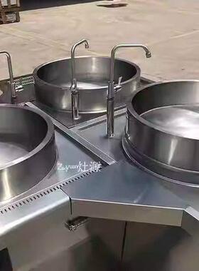 兰州牛肉面锅304不锈钢拉面锅商用电磁炉牛肉羊肉面锅大锅灶加高