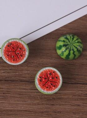 彷真水果切片西瓜片假水果模型摆设装饰塑料树脂摆饰玩具摄影道具