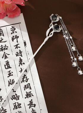 花朵铃铛发簪流苏国风汉服发饰