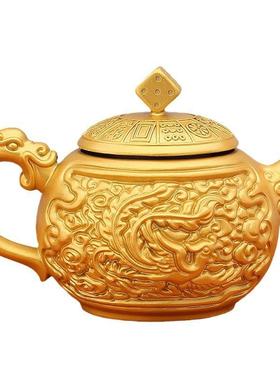 打麻将浮雕龙凤盖子旋转装饰摆件