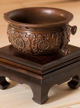 吉祥源纯铜聚宝盆摆件客厅店铺装饰工艺开业礼品玄关铜盆客厅玄关