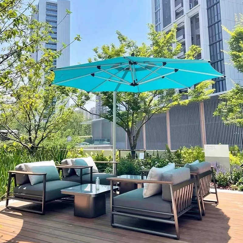 户外沙发不锈钢庭院露台酒店花园防水防晒座椅组合售楼部室外家具,淘宝优惠券,粉丝福利购,淘宝优惠卷