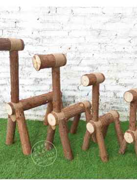 创意木马，实木手工小木马造型，景观装饰道具，田园风格森林系列