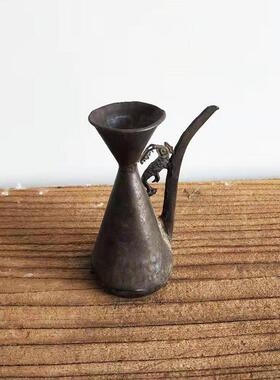 古玩杂项 老物件收藏 怀旧 纯手工 锡壶 茶壶 酒壶 温酒壶 摆件