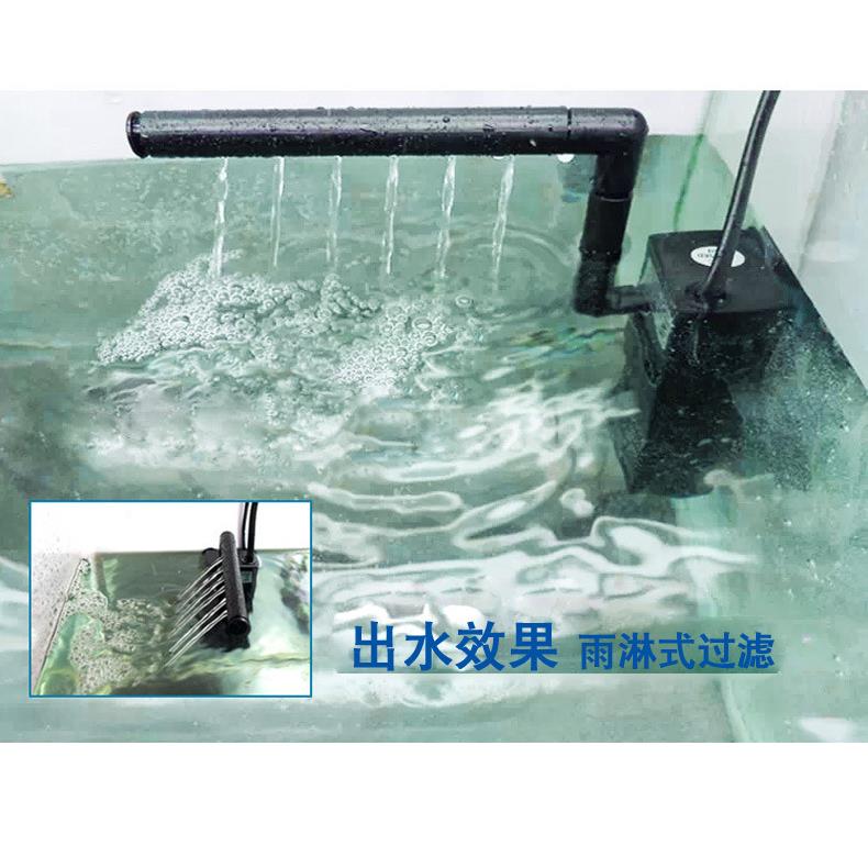 小鱼缸乌龟缸水族箱低水位内置循环净水增氧过滤器立式潜水泵-图2