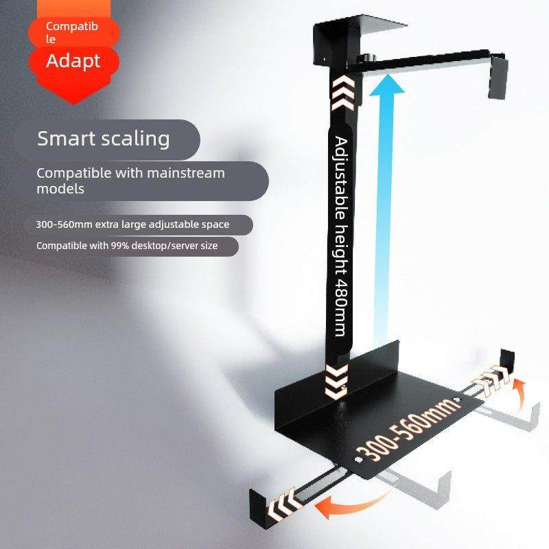 悬挂式电脑主机托架桌底包边固定悬浮吊架办公台式主机箱托盘支架,淘宝优惠券,粉丝福利购,淘宝优惠卷